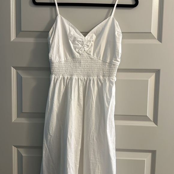 NWOT SOLD OUT Steve Madden Smocked Sleeveless Maxi Dress in White Size S - Picture 9 of 15